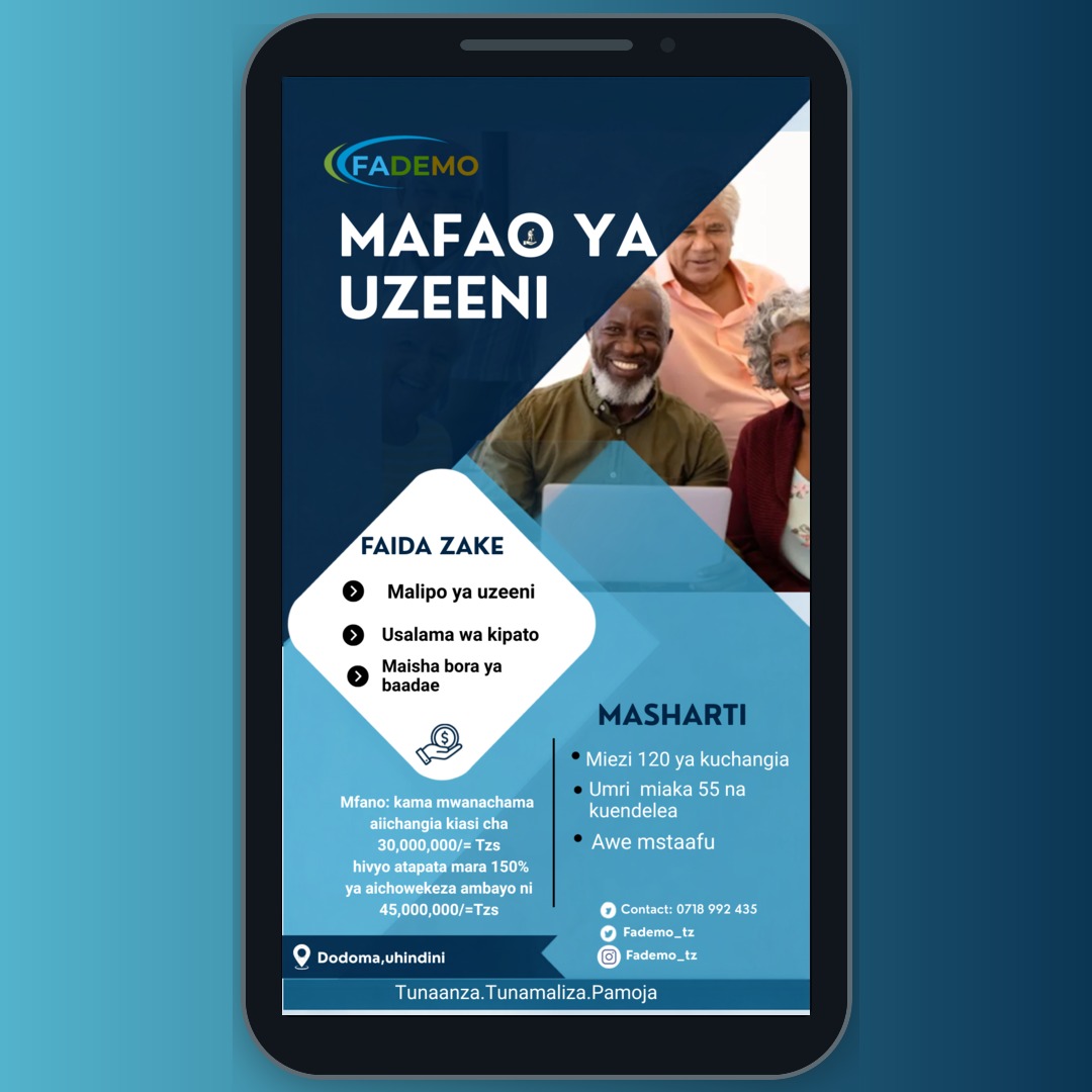 Mafao ya Uzeeni (Kiinua Mgongo)
