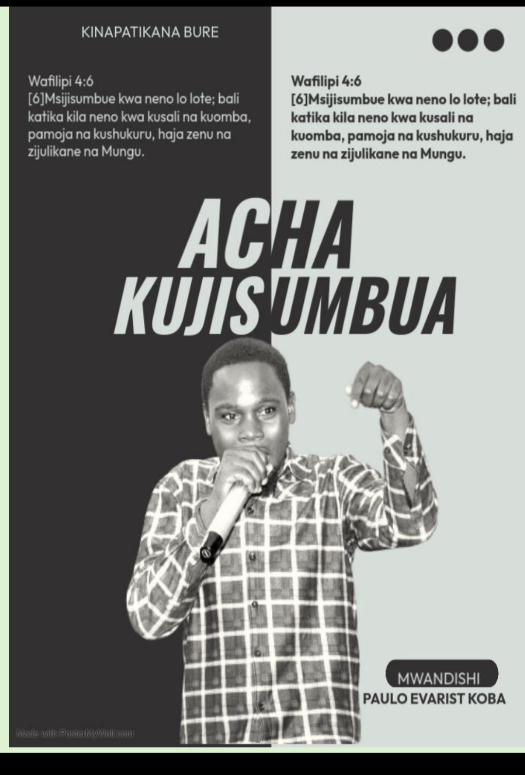 ACHA KUJISUMBUA
