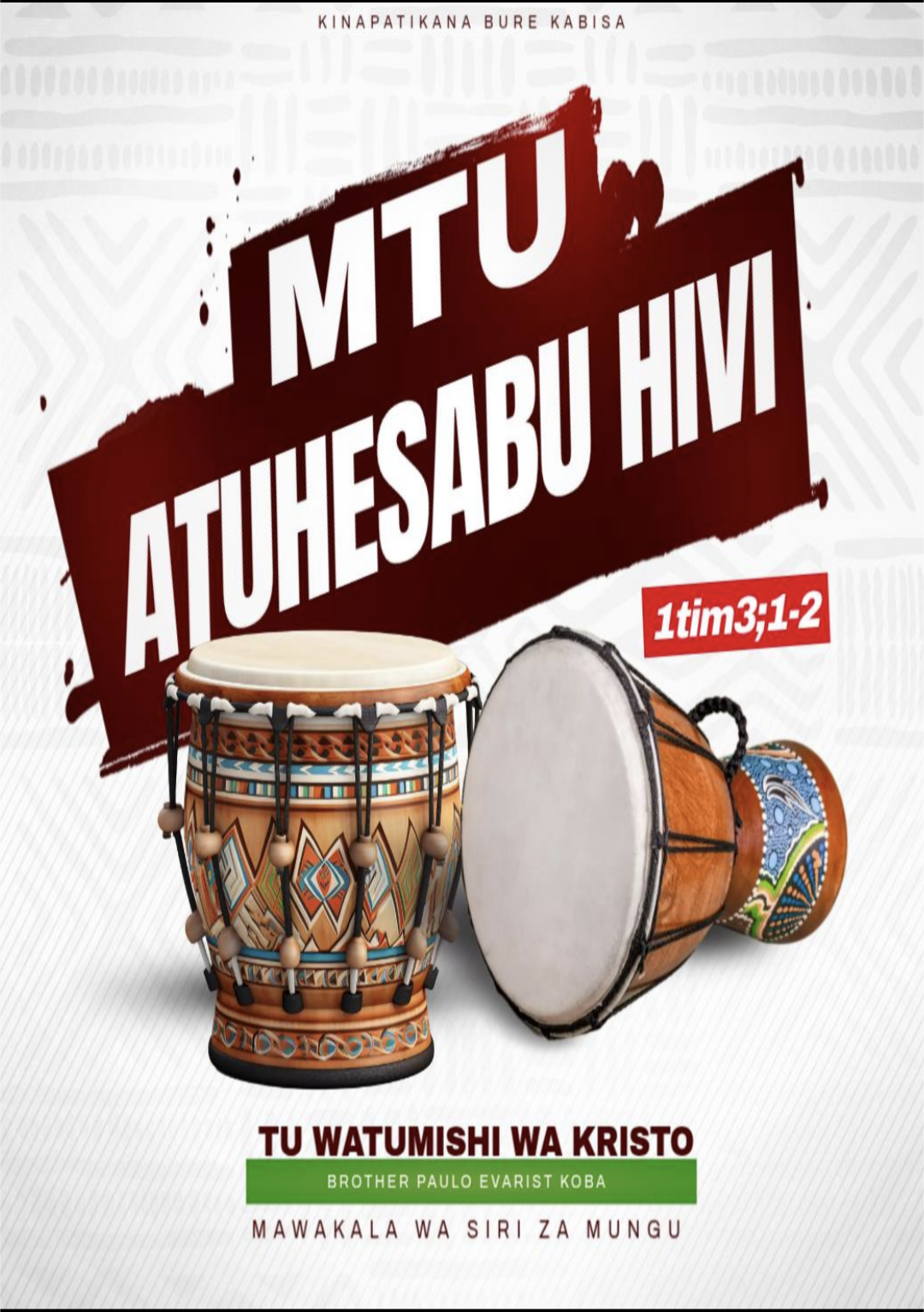 MTU ATUHESABU HIVI
